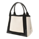 BALENCIAGA Balenciaga Nevika Bass White/Black 339933 Unisex Canvas Handbag AB Rank Used Ginzo