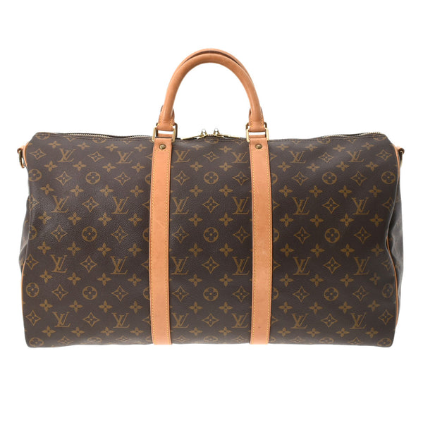 LOUIS VUITTON ルイヴィトン モノグラム キーポルバンドリエール50 ブラウン M41416  ユニセックス モノグラムキャンバス ボストンバッグ Bランク 中古 銀蔵