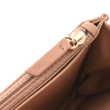CHANEL Chanel Matrasse Chain Wallet Beige Gold Bracket Ladies Vintage Calf Shoulder Bag B Rank Used Ginzo
