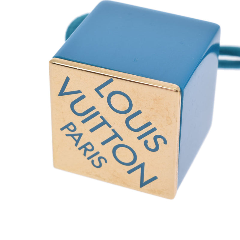 LOUIS VUITTON Louis Vuitton Hair Gum Hair Accessories Hair Cube Blue Ladies GP Bracket Brand A Rank Used Ginzo