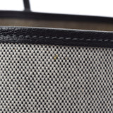 HERMES エルメス ガーデンパーティー PM グレー/黒 □H刻印(2004年頃) ユニセックス トワルアッシュ ハンドバッグ Aランク 中古 銀蔵