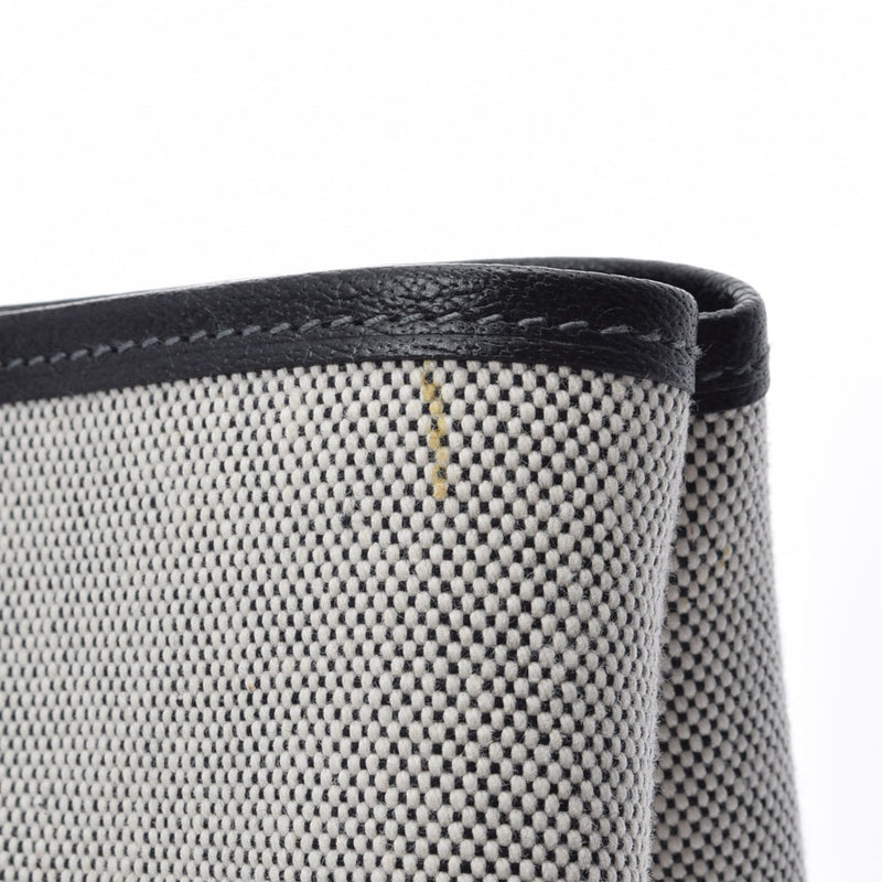 HERMES エルメス ガーデンパーティー PM グレー/黒 □H刻印(2004年頃) ユニセックス トワルアッシュ ハンドバッグ Aランク 中古 銀蔵
