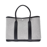 HERMES エルメス ガーデンパーティー PM グレー/黒 □H刻印(2004年頃) ユニセックス トワルアッシュ ハンドバッグ Aランク 中古 銀蔵