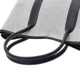 HERMES エルメス ガーデンパーティー PM グレー/黒 □H刻印(2004年頃) ユニセックス トワルアッシュ ハンドバッグ Aランク 中古 銀蔵