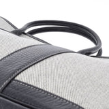 HERMES エルメス ガーデンパーティー PM グレー/黒 □H刻印(2004年頃) ユニセックス トワルアッシュ ハンドバッグ Aランク 中古 銀蔵