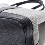 HERMES エルメス ガーデンパーティー PM グレー/黒 □H刻印(2004年頃) ユニセックス トワルアッシュ ハンドバッグ Aランク 中古 銀蔵