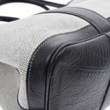 HERMES エルメス ガーデンパーティー PM グレー/黒 □H刻印(2004年頃) ユニセックス トワルアッシュ ハンドバッグ Aランク 中古 銀蔵