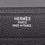 HERMES Hermes Sack Adepesh 38 Briefcase Ebeine Silver Bracket □ J engraved (around 2006) Men's Vash Reege Business Bag B Rank Used Ginzo