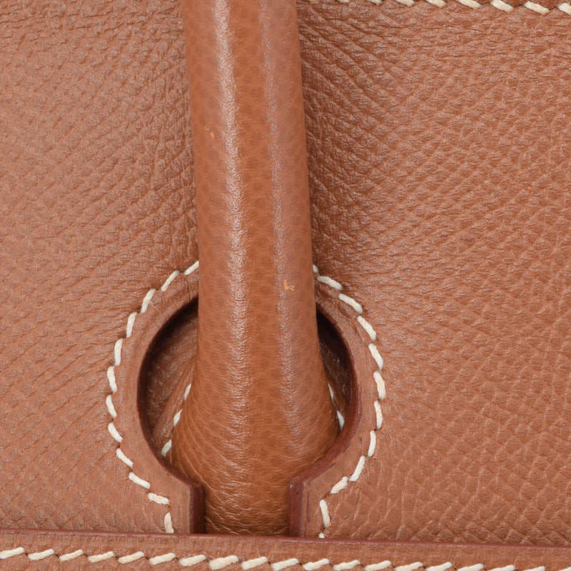 HERMES エルメス バーキン 40 ゴールド ゴールド金具 □B刻印(1998年頃) ユニセックス クシュベル ハンドバッグ Aランク 中古 銀蔵