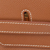 HERMES エルメス バーキン 40 ゴールド ゴールド金具 □B刻印(1998年頃) ユニセックス クシュベル ハンドバッグ Aランク 中古 銀蔵