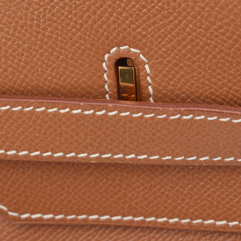 HERMES エルメス バーキン 40 ゴールド ゴールド金具 □B刻印(1998年頃) ユニセックス クシュベル ハンドバッグ Aランク 中古 銀蔵