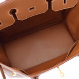 HERMES エルメス バーキン 40 ゴールド ゴールド金具 □B刻印(1998年頃) ユニセックス クシュベル ハンドバッグ Aランク 中古 銀蔵
