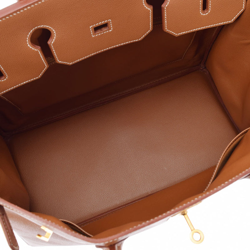 HERMES エルメス バーキン 40 ゴールド ゴールド金具 □B刻印(1998年頃) ユニセックス クシュベル ハンドバッグ Aランク 中古 銀蔵