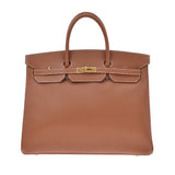 HERMES エルメス バーキン 40 ゴールド ゴールド金具 □B刻印(1998年頃) ユニセックス クシュベル ハンドバッグ Aランク 中古 銀蔵