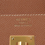 HERMES エルメス バーキン 40 ゴールド ゴールド金具 □B刻印(1998年頃) ユニセックス クシュベル ハンドバッグ Aランク 中古 銀蔵