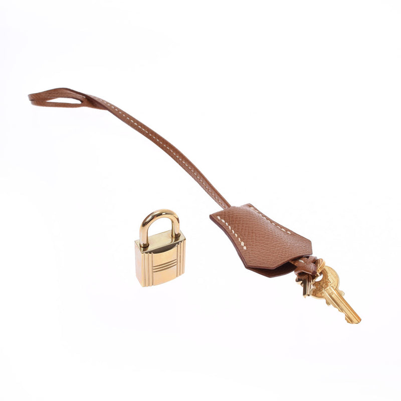 HERMES エルメス バーキン 40 ゴールド ゴールド金具 □B刻印(1998年頃) ユニセックス クシュベル ハンドバッグ Aランク 中古 銀蔵