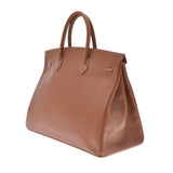 HERMES エルメス バーキン 40 ゴールド ゴールド金具 □B刻印(1998年頃) ユニセックス クシュベル ハンドバッグ Aランク 中古 銀蔵