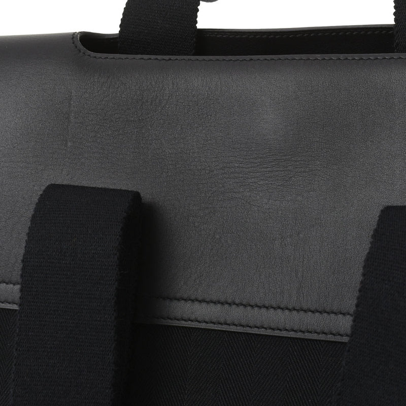 HERMES エルメス バルパライソ MM 黒 ユニセックス トワルアッシュ ハンドバッグ Aランク 中古 銀蔵