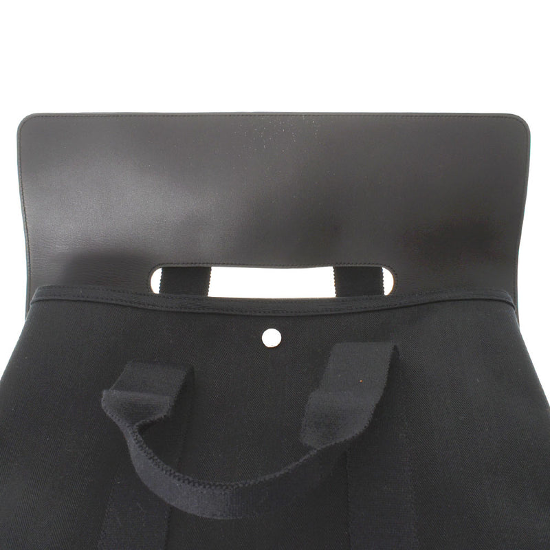 HERMES エルメス バルパライソ MM 黒 ユニセックス トワルアッシュ ハンドバッグ Aランク 中古 銀蔵