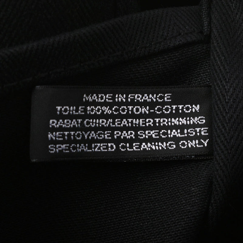 HERMES エルメス バルパライソ MM 黒 ユニセックス トワルアッシュ ハンドバッグ Aランク 中古 銀蔵