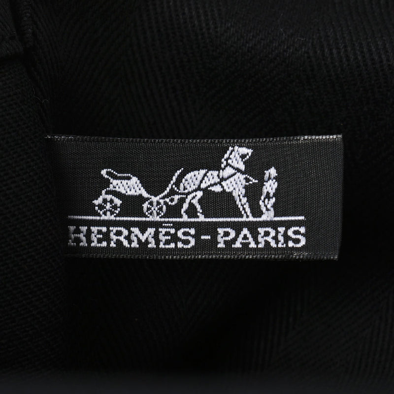 HERMES エルメス バルパライソ MM 黒 ユニセックス トワルアッシュ ハンドバッグ Aランク 中古 銀蔵