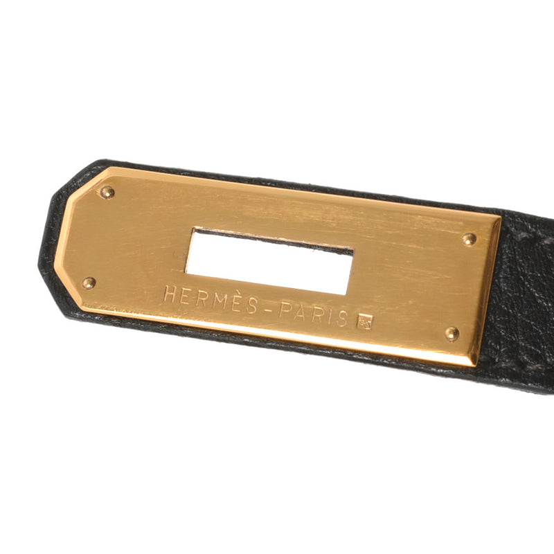 HERMES Hermes Birkin 35 Black Gold Bracket ○ Z engraved (around 1996) Unisex Fjord Handbag B Rank used Ginzo