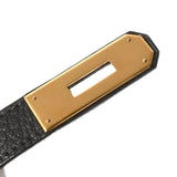HERMES Hermes Birkin 35 Black Gold Bracket ○ Z engraved (around 1996) Unisex Fjord Handbag B Rank used Ginzo