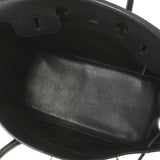 HERMES Hermes Birkin 35 Black Gold Bracket ○ Z engraved (around 1996) Unisex Fjord Handbag B Rank used Ginzo