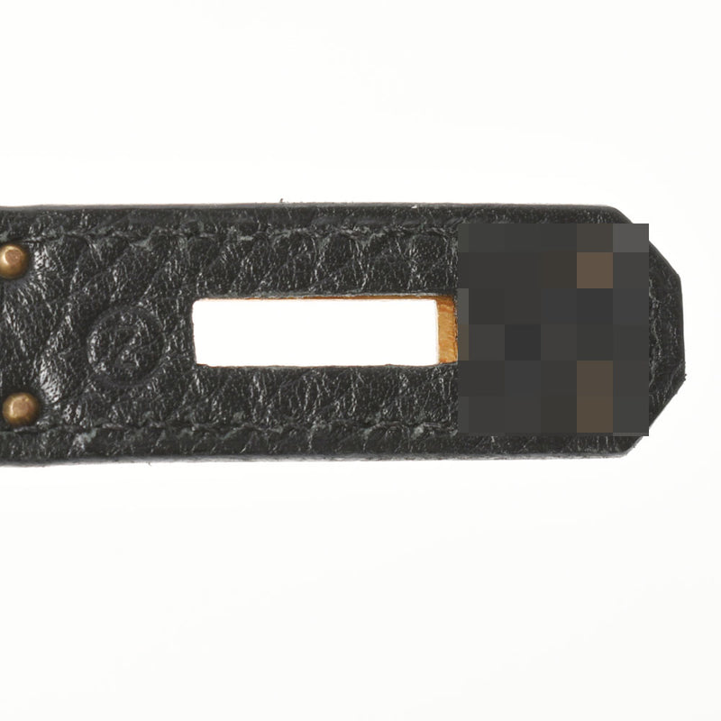 HERMES Hermes Birkin 35 Black Gold Bracket ○ Z engraved (around 1996) Unisex Fjord Handbag B Rank used Ginzo