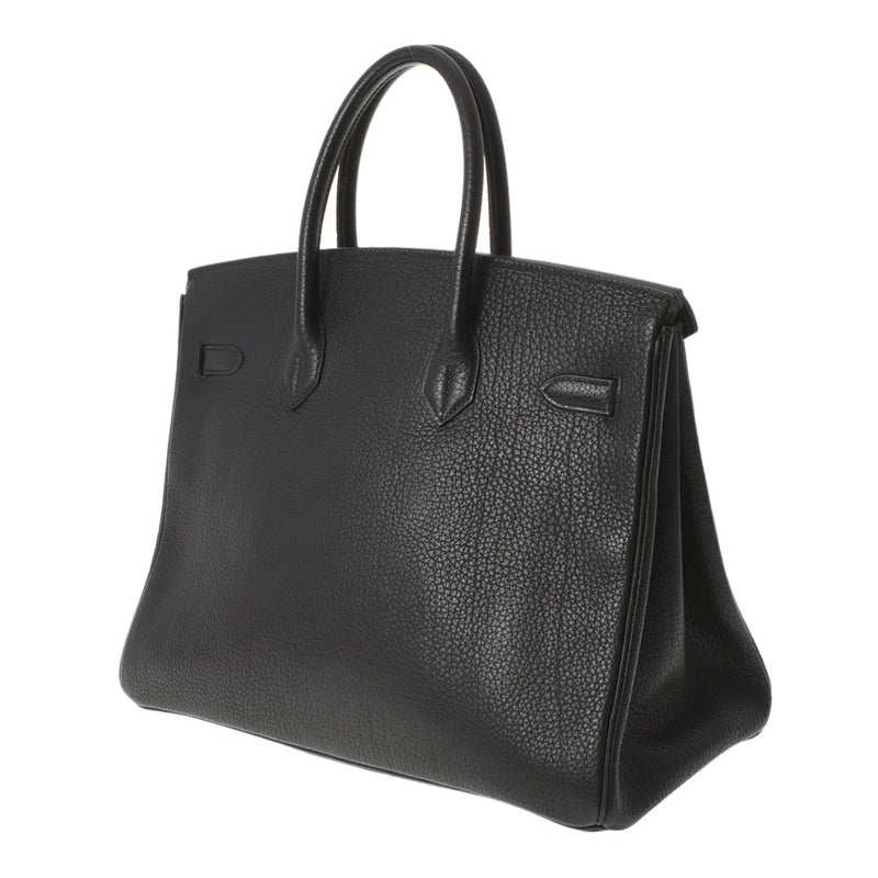 HERMES Hermes Birkin 35 Black Gold Bracket ○ Z engraved (around 1996) Unisex Fjord Handbag B Rank used Ginzo