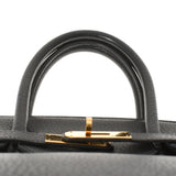 HERMES Hermes Birkin 35 Black Gold Bracket ○ Z engraved (around 1996) Unisex Fjord Handbag B Rank used Ginzo