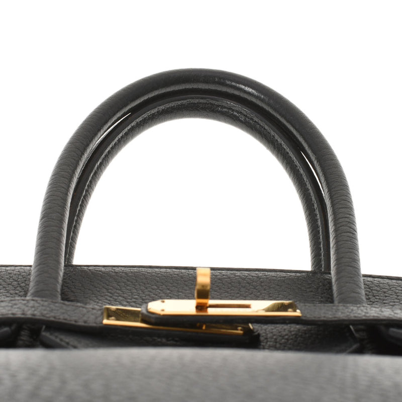 HERMES Hermes Birkin 35 Black Gold Bracket ○ Z engraved (around 1996) Unisex Fjord Handbag B Rank used Ginzo
