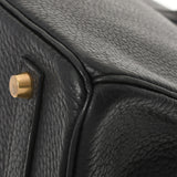 HERMES Hermes Birkin 35 Black Gold Bracket ○ Z engraved (around 1996) Unisex Fjord Handbag B Rank used Ginzo