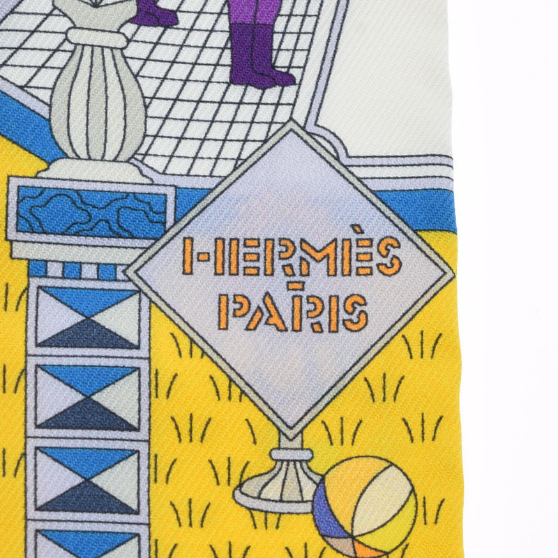 HERMES エルメス ツイリー  薄紫系 レディース シルク100％ スカーフ Aランク 中古 銀蔵