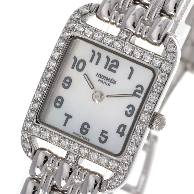 エルメスケープコッド ダイヤベゼル レディース 腕時計 CC1.192 HERMES 