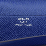 HERMES エルメス ベアンスフレ  ブルーエレクトリック シルバー金具 T刻印(2015年頃) レディース ヴォーエプソン 長財布 ABランク 中古 銀蔵