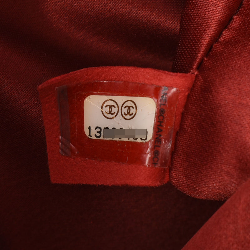 CHANEL シャネル マトラッセ シングルフラップ チェーンショルダー 赤系 シルバー金具 レディース ラムスキン ショルダーバッグ ABランク 中古 銀蔵