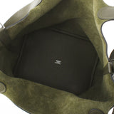 HERMES エルメス ピコタンロック MM  ヴェールオリーブ シルバー金具 A刻印(2017年頃) レディース  トリヨンモーリス ハンドバッグ Aランク 中古 銀蔵