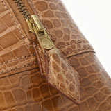 HERMES エルメス プリュム28  ベージュロゼ ゴールド金具 □B刻印(1998年頃) レディース ポロサス ハンドバッグ ABランク 中古 銀蔵