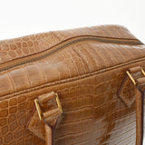 HERMES エルメス プリュム28  ベージュロゼ ゴールド金具 □B刻印(1998年頃) レディース ポロサス ハンドバッグ ABランク 中古 銀蔵