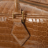 HERMES エルメス プリュム28  ベージュロゼ ゴールド金具 □B刻印(1998年頃) レディース ポロサス ハンドバッグ ABランク 中古 銀蔵