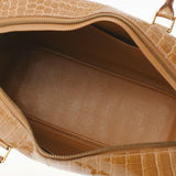 HERMES エルメス プリュム28  ベージュロゼ ゴールド金具 □B刻印(1998年頃) レディース ポロサス ハンドバッグ ABランク 中古 銀蔵