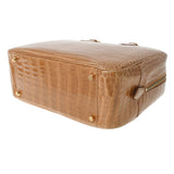 HERMES エルメス プリュム28  ベージュロゼ ゴールド金具 □B刻印(1998年頃) レディース ポロサス ハンドバッグ ABランク 中古 銀蔵