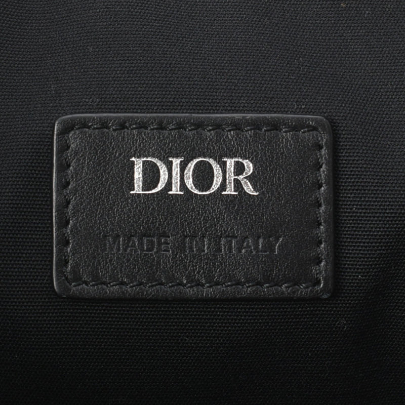 CHRISTIAN DIOR クリスチャンディオール ディオールランゴ メッセンジャーバッグ ブラック シルバー金具 1ADPO032CDP メンズ レザー CD Diamond キャンバス ショルダーバッグ ABランク 中古 銀蔵