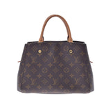 LOUIS VUITTON ルイヴィトン モノグラム モンテーニュBB ブラウン M41055 レディース モノグラムキャンバス 2WAYバッグ Bランク 中古 銀蔵