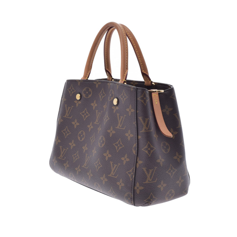 LOUIS VUITTON ルイヴィトン モノグラム モンテーニュBB ブラウン M41055 レディース モノグラムキャンバス 2WAYバッグ Bランク 中古 銀蔵