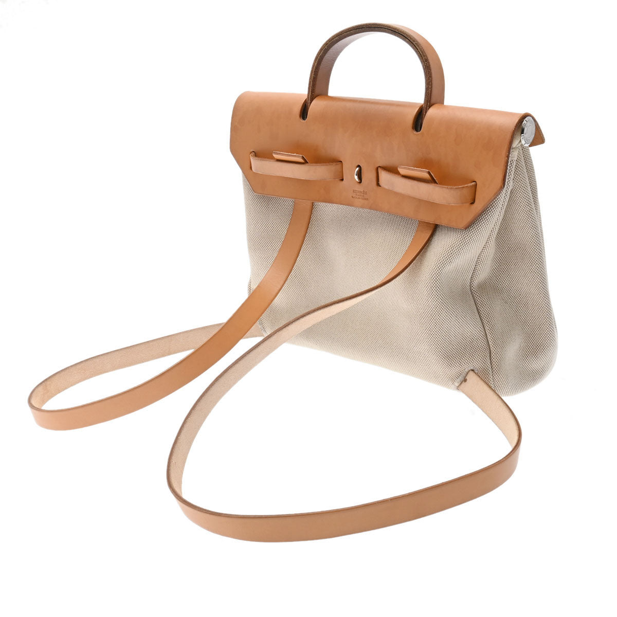 HERMES【エルメス】エールバッグ トワルアッシュ レザー