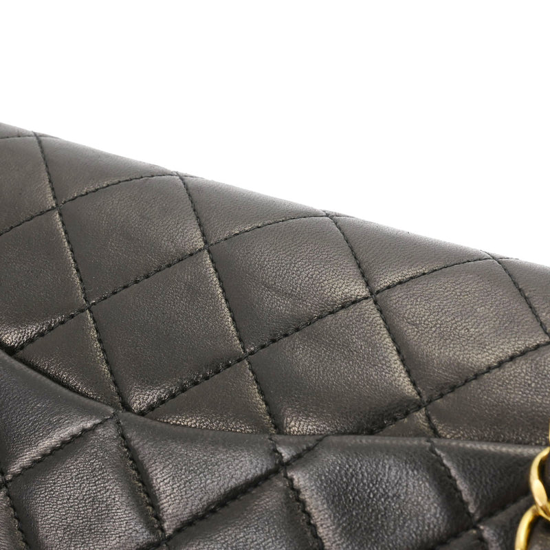 CHANEL シャネル マトラッセ チェーンショルダー 23cm ブラック ゴールド金具 レディース ラムスキン ショルダーバッグ Bランク 中古 銀蔵