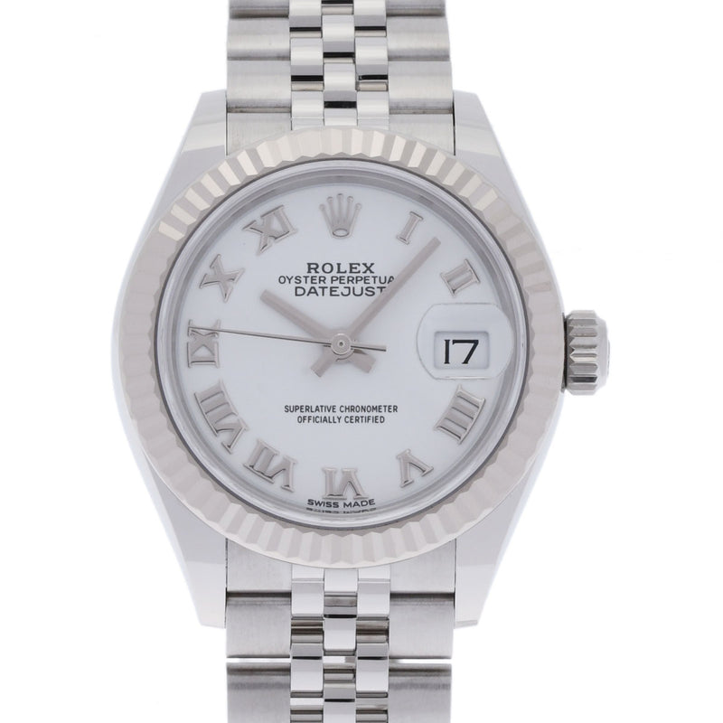 ROLEX ロレックス デイトジャスト 28 279174 レディース SS/WG 腕時計 自動巻き 白文字盤 Aランク 中古 銀蔵