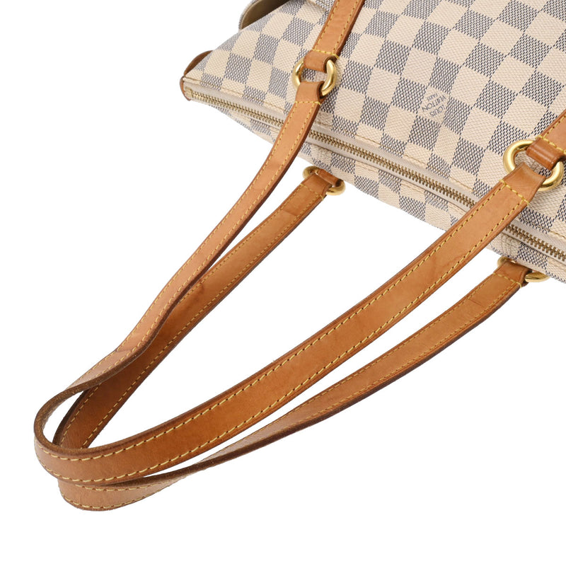 LOUIS VUITTON ルイヴィトン ダミエアズール トータリー PM ホワイト N51261 レディース ダミエアズールキャンバス トートバッグ Bランク 中古 銀蔵